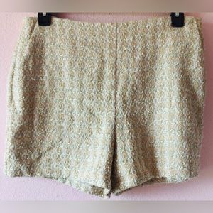 Express tan metallic shorts size 14
